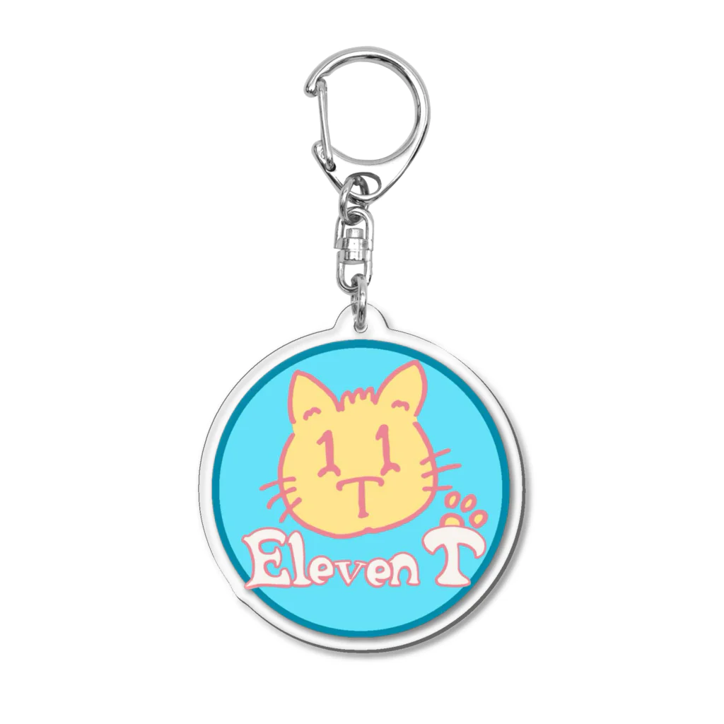 11Tキャラクターズの11Tキャット Acrylic Key Chain