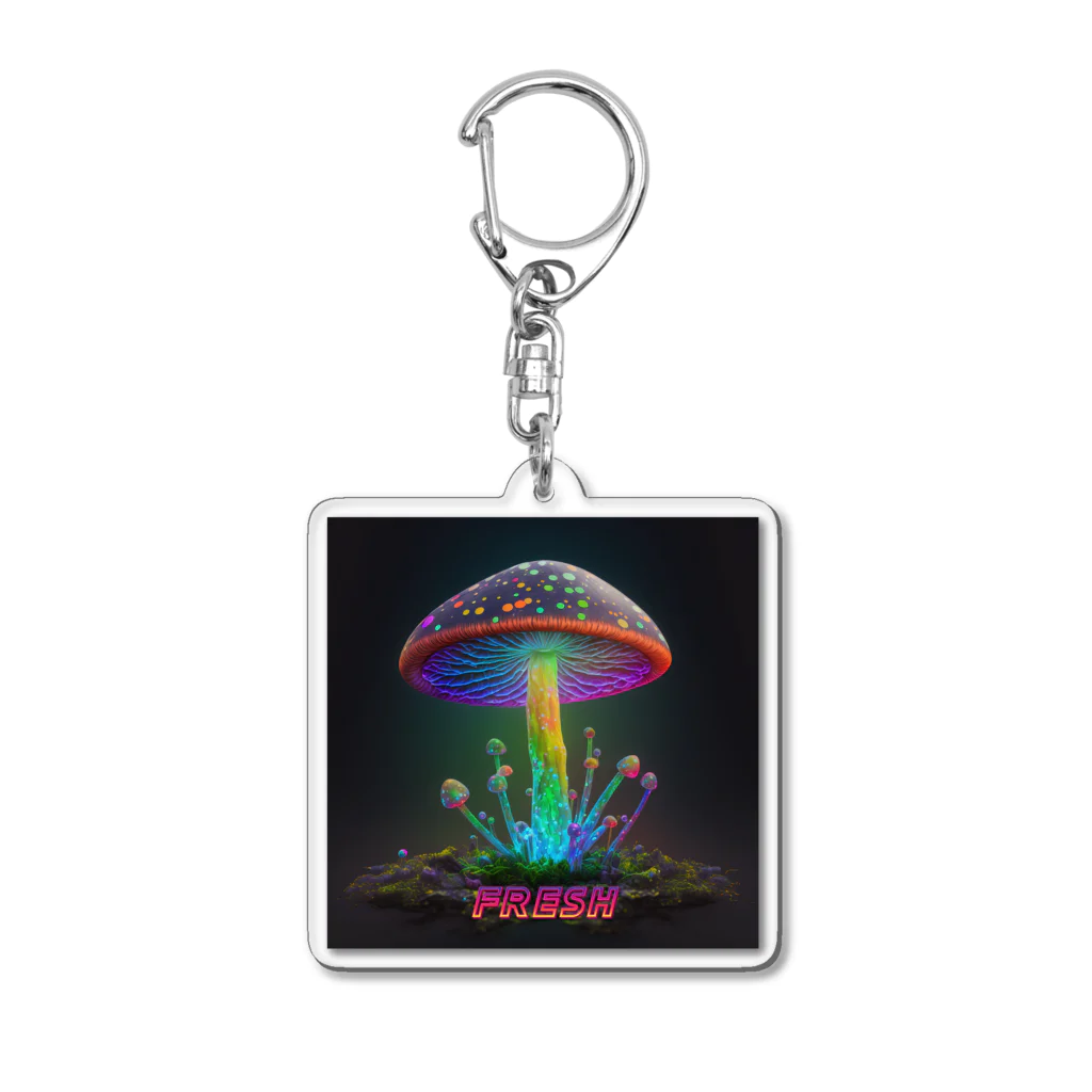 Culturesの魔法のキノコ Acrylic Key Chain