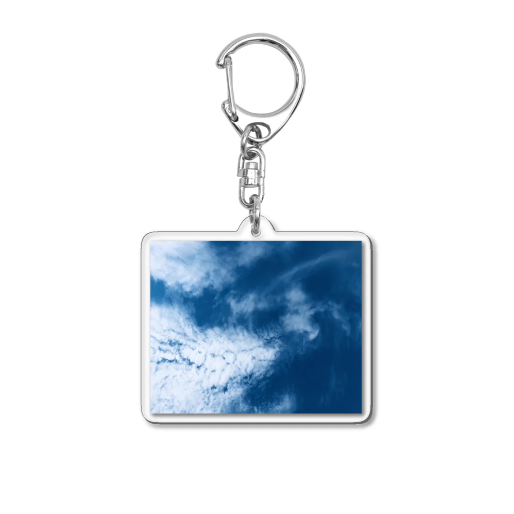 蒼い狐の空 Acrylic Key Chain