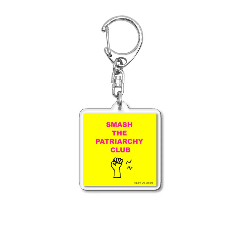 Écrin De SimoneのSMASH THE PATRIARCHY CLUB Acrylic Key Chain