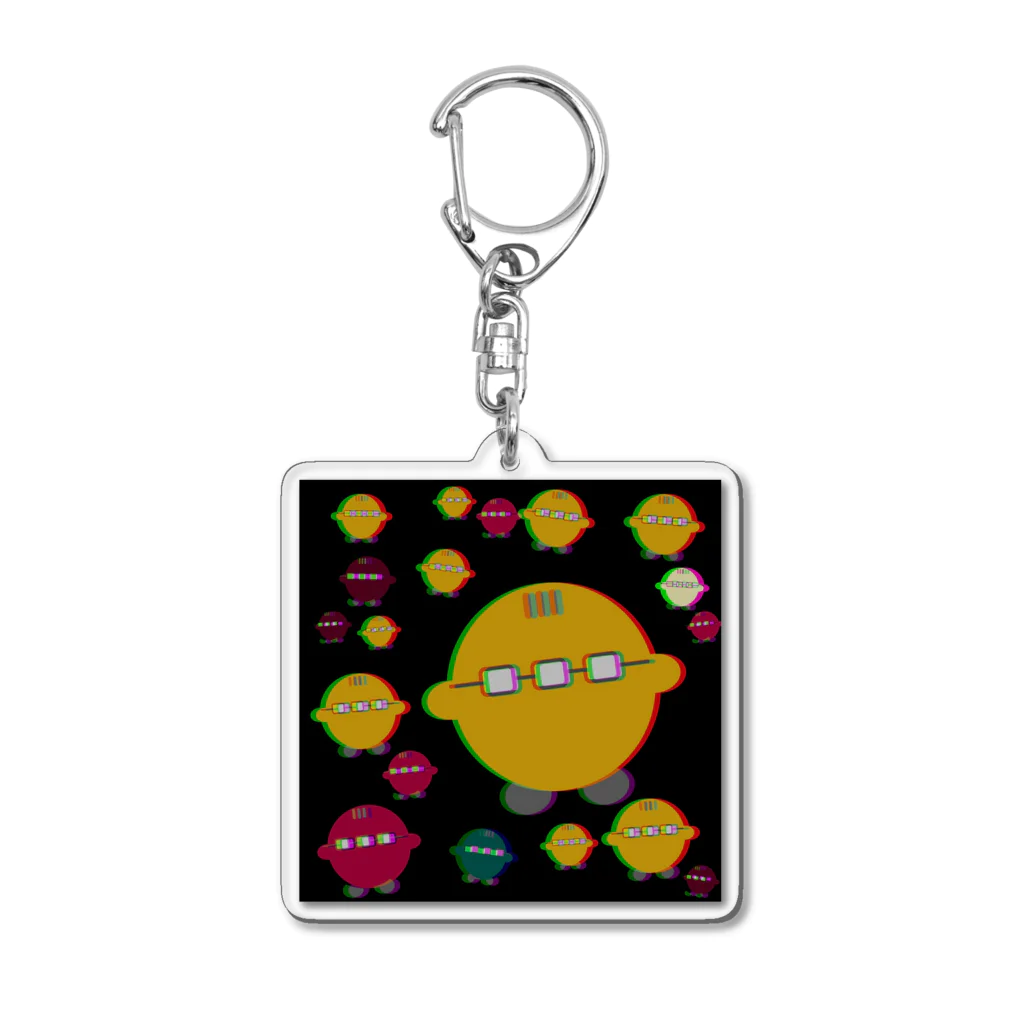 きむらこうやのグリッチとびちゃん by p5.js Acrylic Key Chain