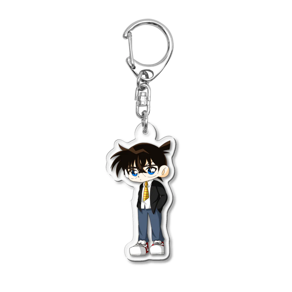 向日葵の純黒の悪夢のコナン君 Acrylic Key Chain