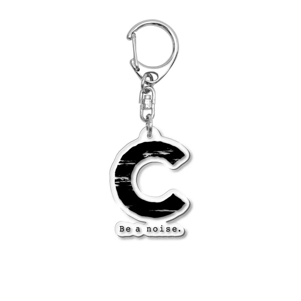 noisie_jpの【C】イニシャル × Be a noise. Acrylic Key Chain