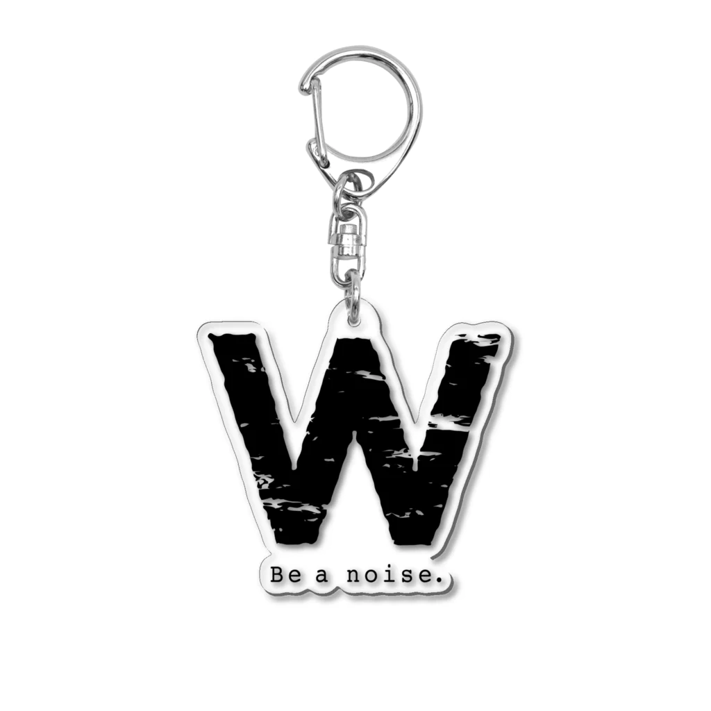 noisie_jpの【W】イニシャル × Be a noise. Acrylic Key Chain