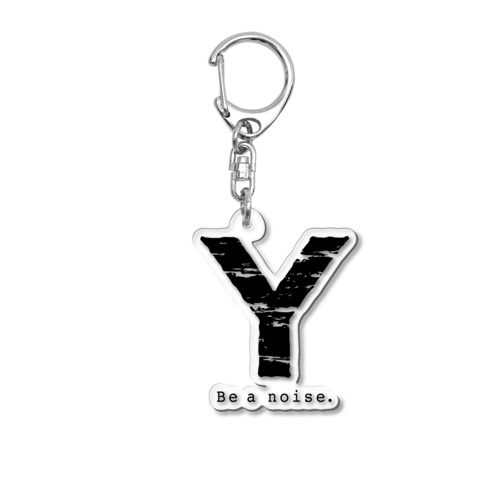 noisie_jpの【Y】イニシャル × Be a noise. Acrylic Key Chain