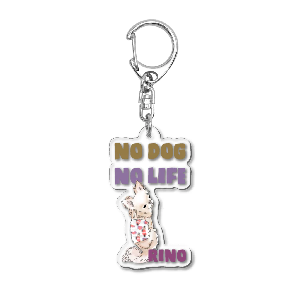 テテオリジナルのうしろ姿シリーズ りのちゃん Acrylic Key Chain