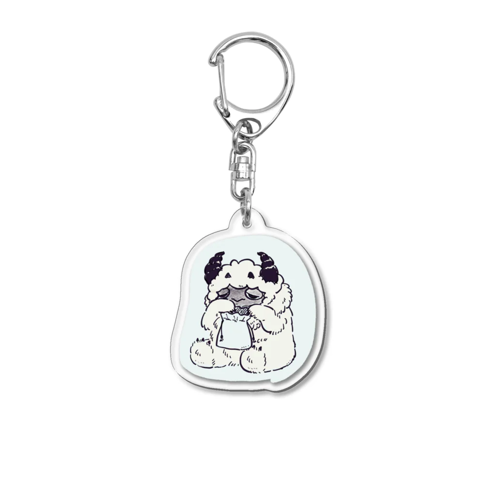 温室【Ａ】の大事な物をしまうムーギュ Acrylic Key Chain