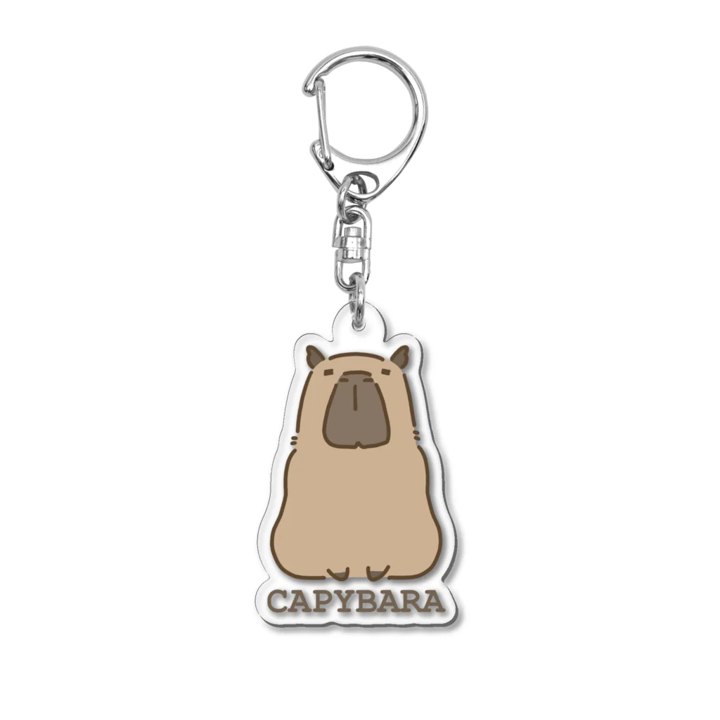 気まぐれカピバラショップのノーマルカピバラ Acrylic Key Chain