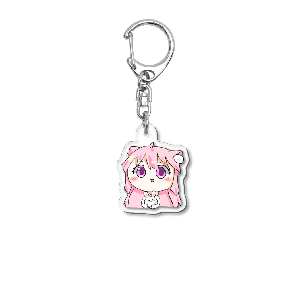 🌸朝美しるこ🌸のありがとうさぎ＆しるこ🐰 Acrylic Key Chain