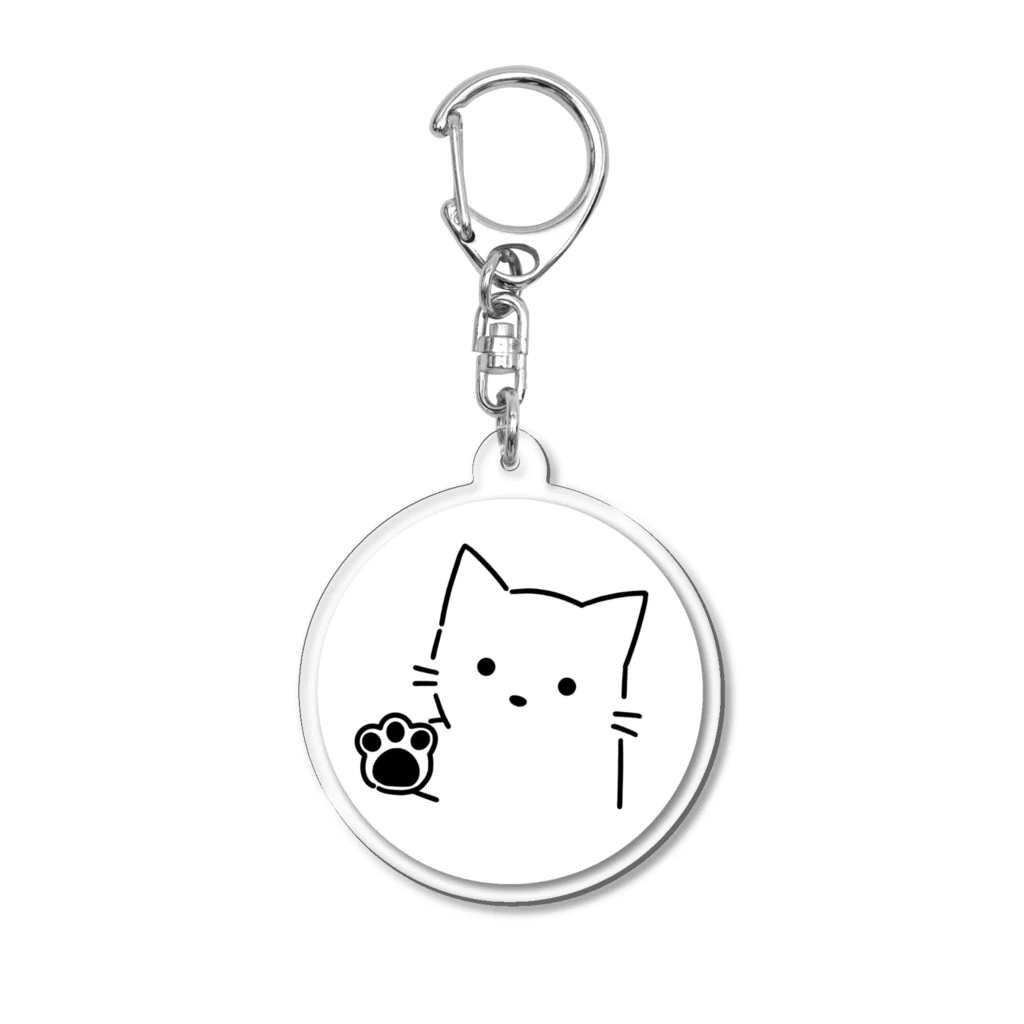 chinchillamaruのおてねこ Acrylic Key Chain