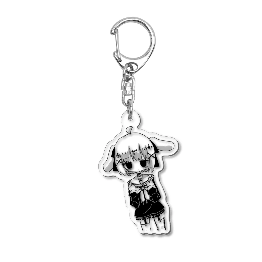 のんギャしょっぷのジト目地雷系うさみみ Acrylic Key Chain