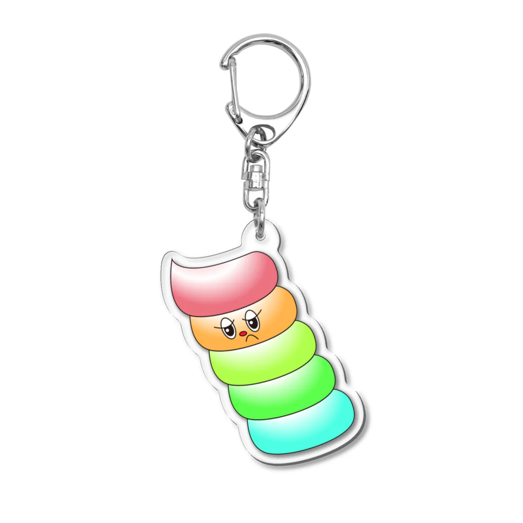 ちんぷんかんプリンのカラフル歯みがき粉 Acrylic Key Chain