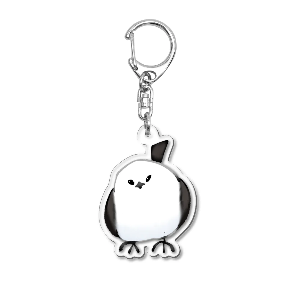 つくねのシマエナガってこんな感じの鳥だったよね？ Acrylic Key Chain