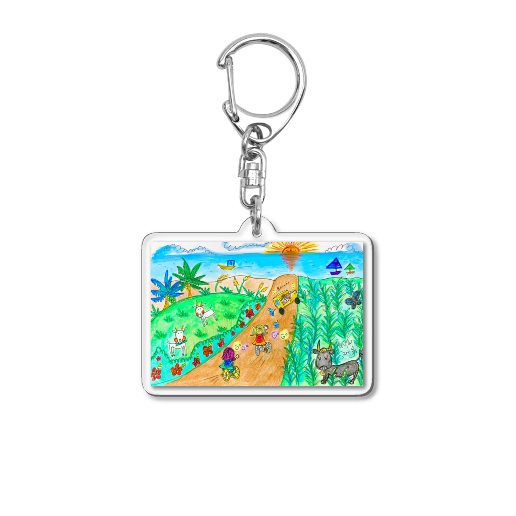 FOR♡YOUの沖縄•離島での楽しみ方 Acrylic Key Chain