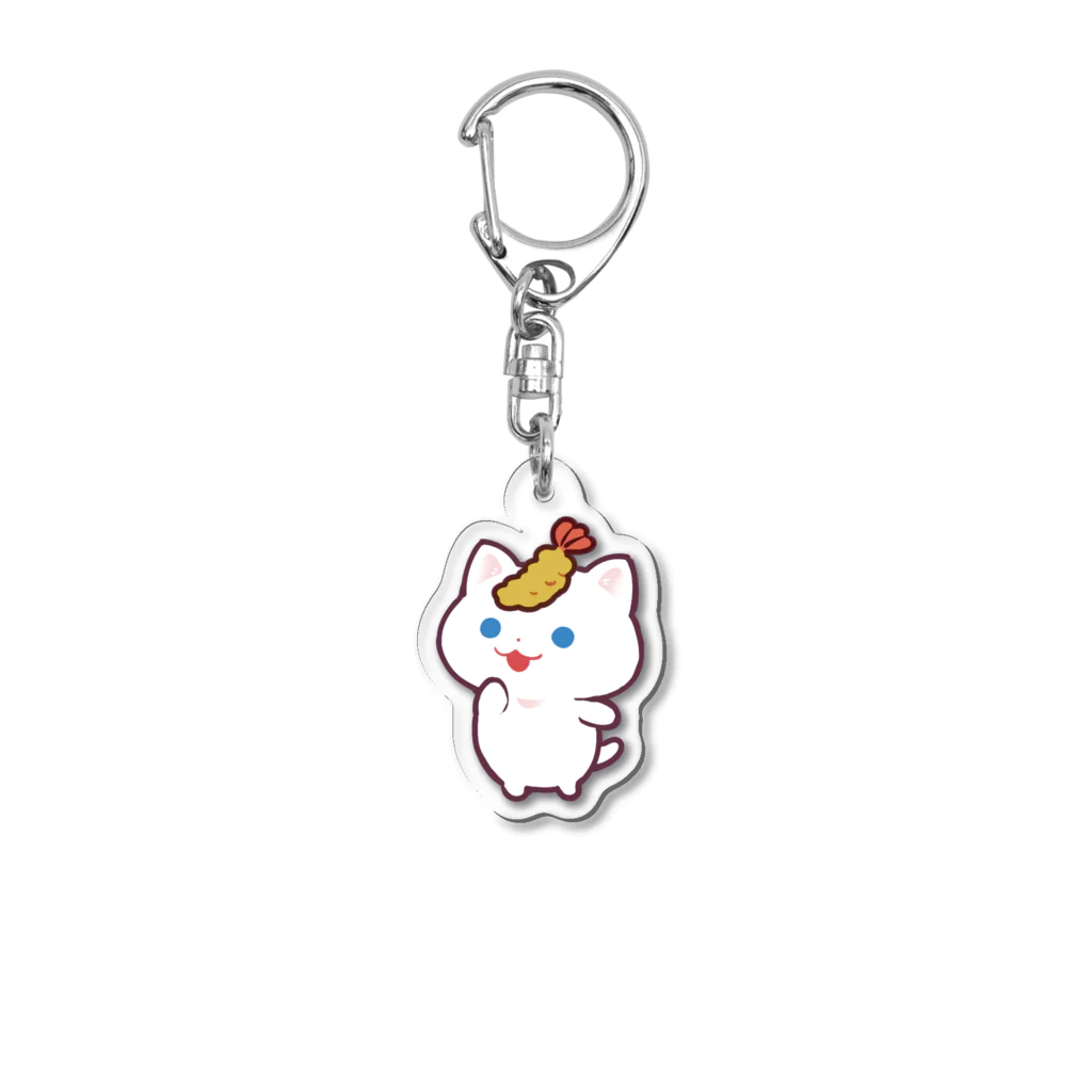 野良猫みーくんのえびふらーい Acrylic Key Chain