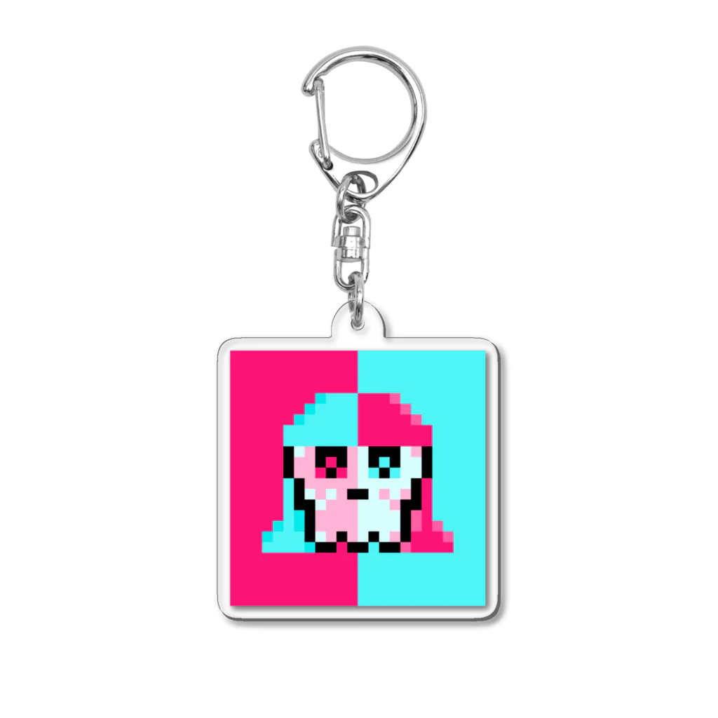 ᵗᵒˡᵘのKawaii SKULL #140 Acrylic Key Chain