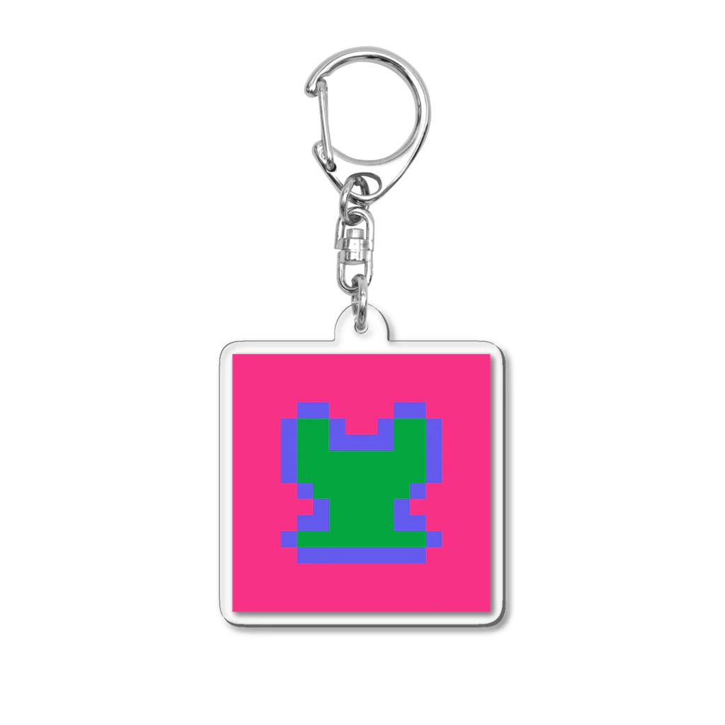 ᵗᵒˡᵘのPixelglyph #06957 アクリルキーホルダー