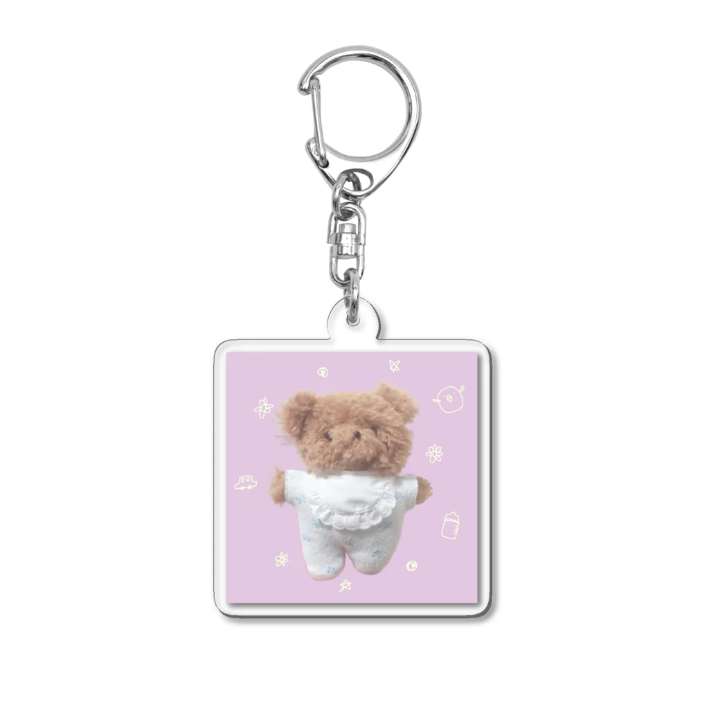 きらきらそwだ☆彡の看板くまの赤ちゃん Acrylic Key Chain