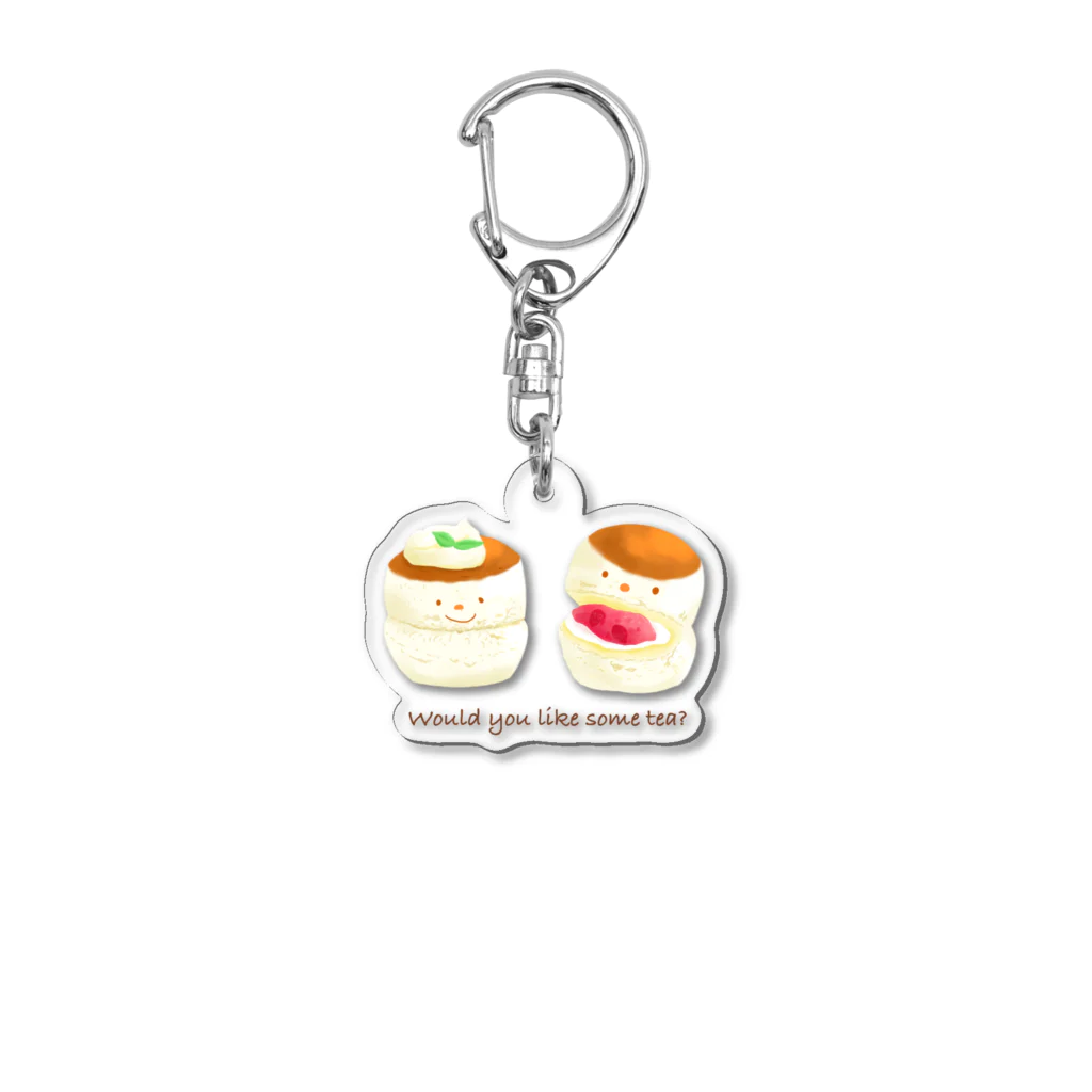 とことこ(パンの人)のスコーンさん Acrylic Key Chain