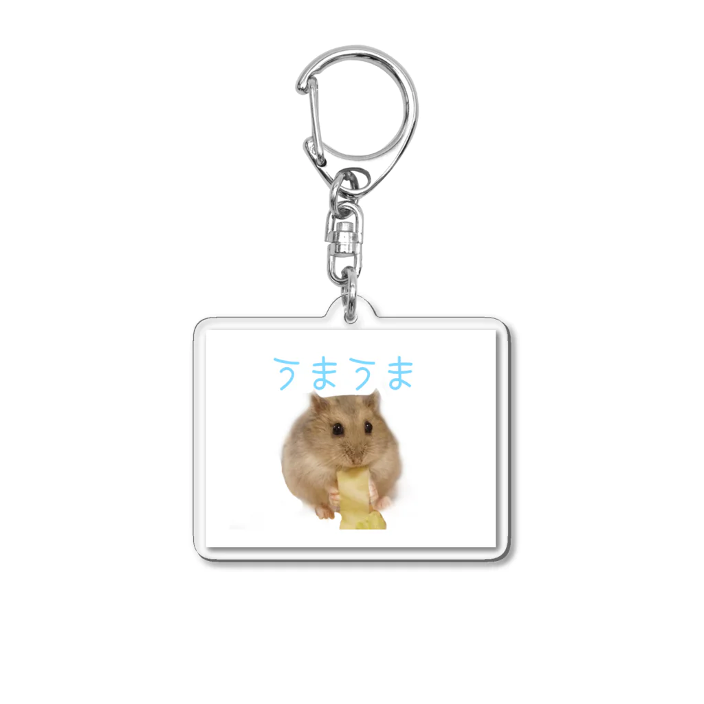 emureraのうまうまハムちゃん Acrylic Key Chain