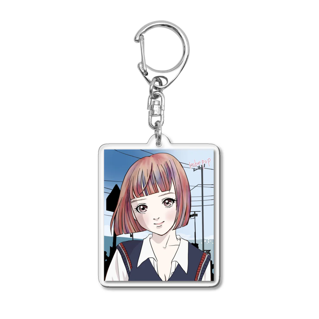 神戸ポップshopの神戸ポップ女学院グッズ Acrylic Key Chain