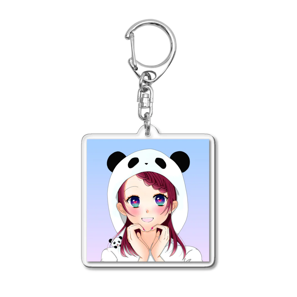 ALBIONのアニマルパーカー*パンダちゃん Acrylic Key Chain