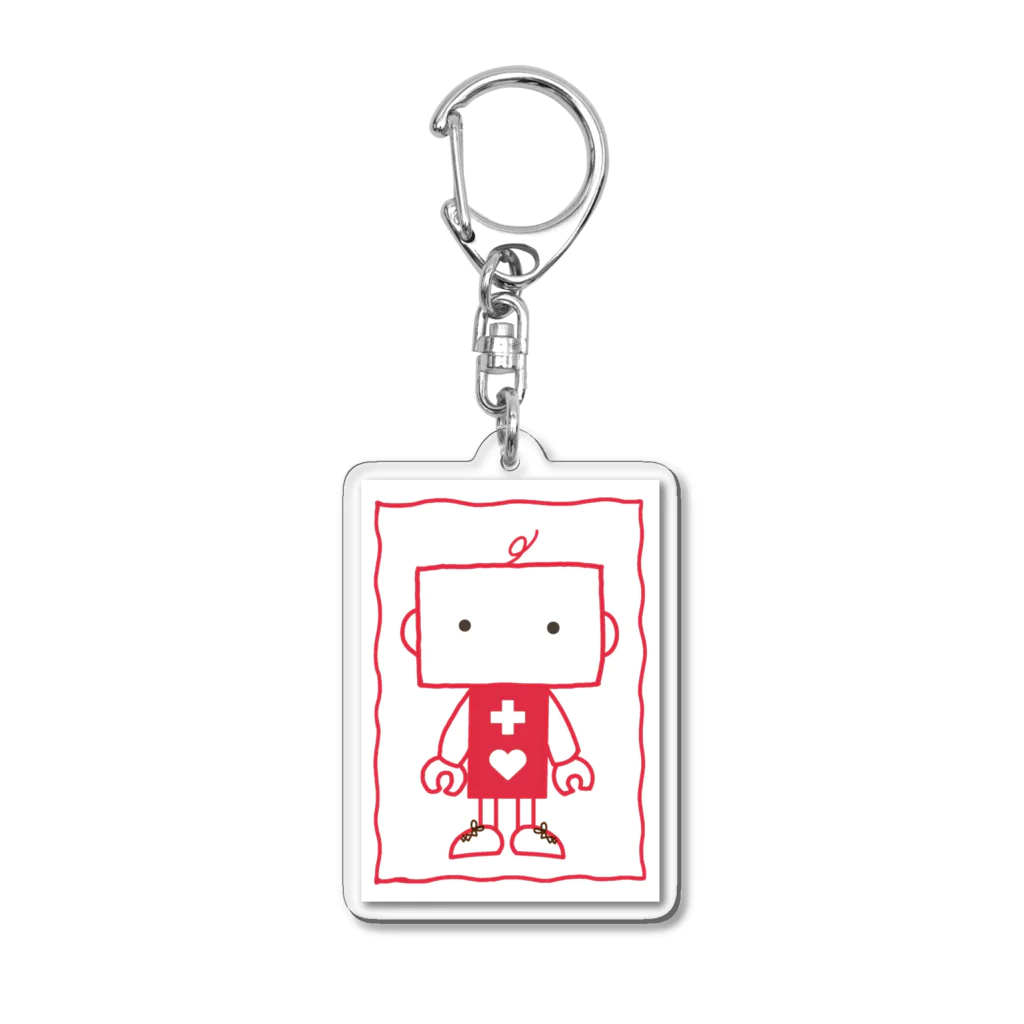 Nana14のヘルプマークの「ろとくん」 Acrylic Key Chain