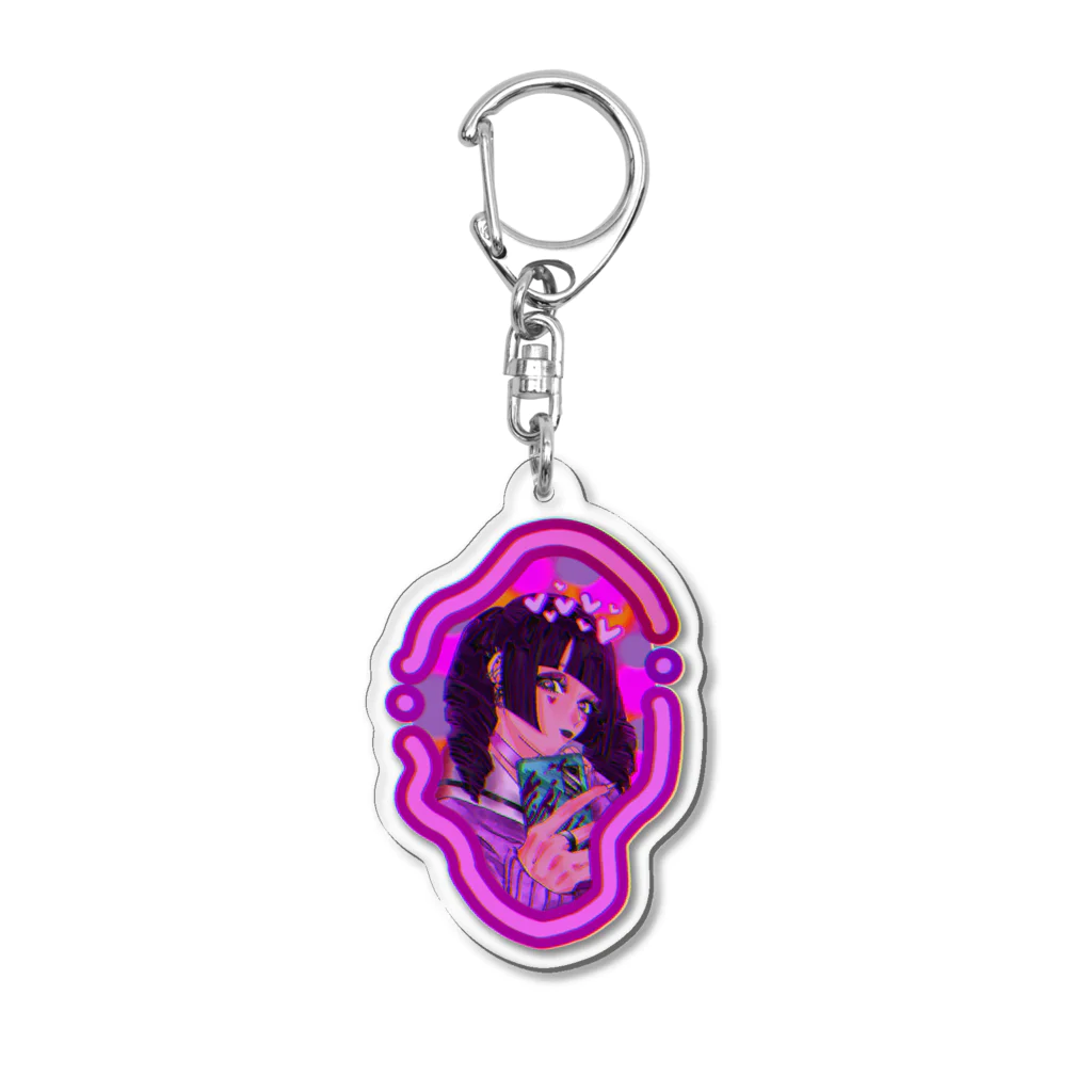 むらさきの地雷様アクキー Acrylic Key Chain