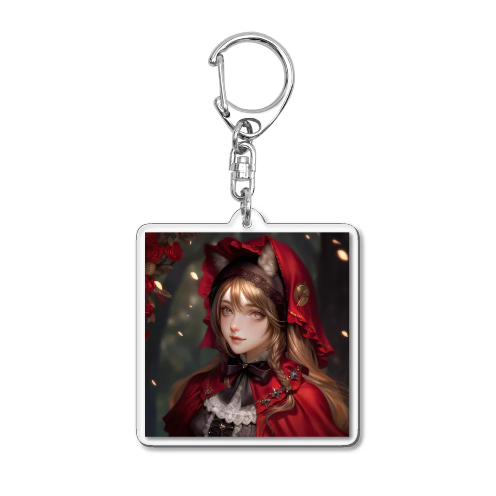 かがみの向こうの赤ずきんのかがみの向こうの赤ずきん Acrylic Key Chain