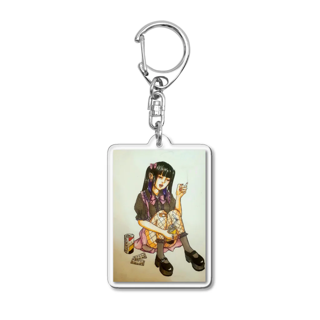 AKZの不幸な女 Acrylic Key Chain