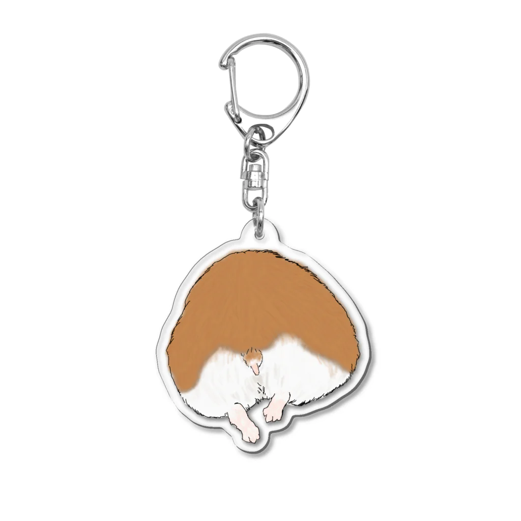 あるぱかとキンチャクダイのhamuketu Acrylic Key Chain