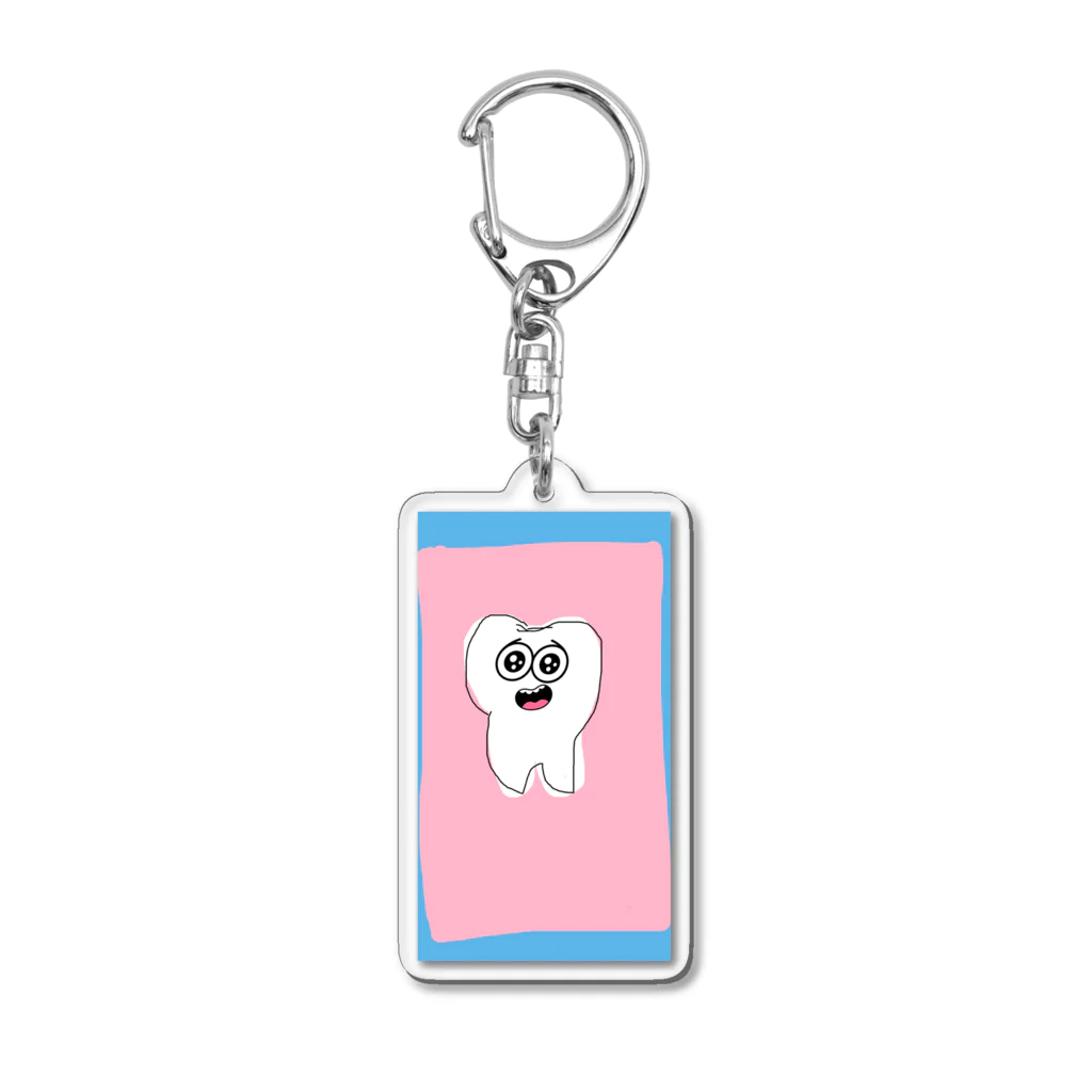 歯っぴーすの歯っぴー Acrylic Key Chain