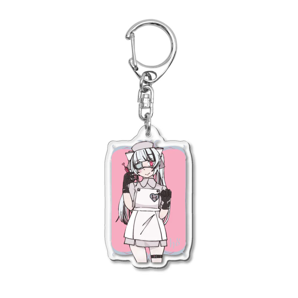 ほこりはたきのナースないとまちゃん Acrylic Key Chain