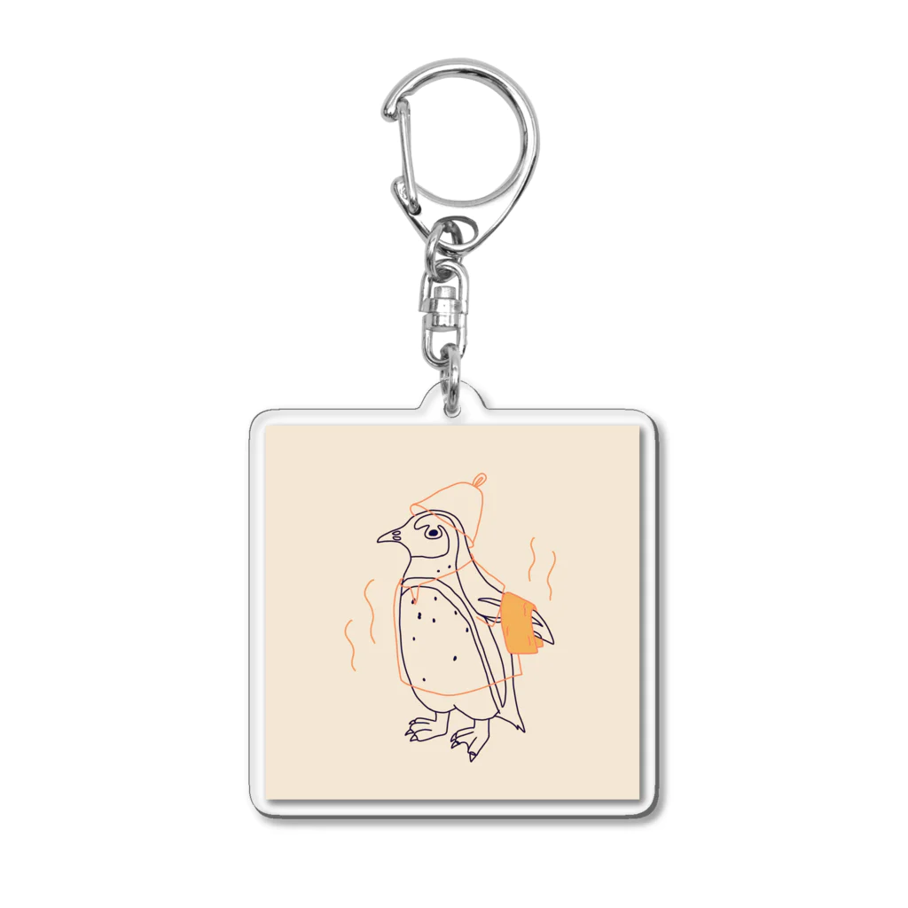 ピゴセリス属のからふるサウナーケープペンギン Acrylic Key Chain