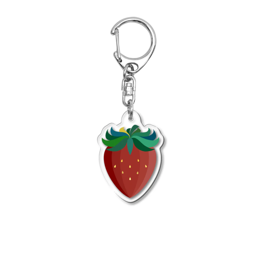 あびるるるのデザイン屋さんの🍓るるるのいちご -Ichigo-🍓 Acrylic Key Chain