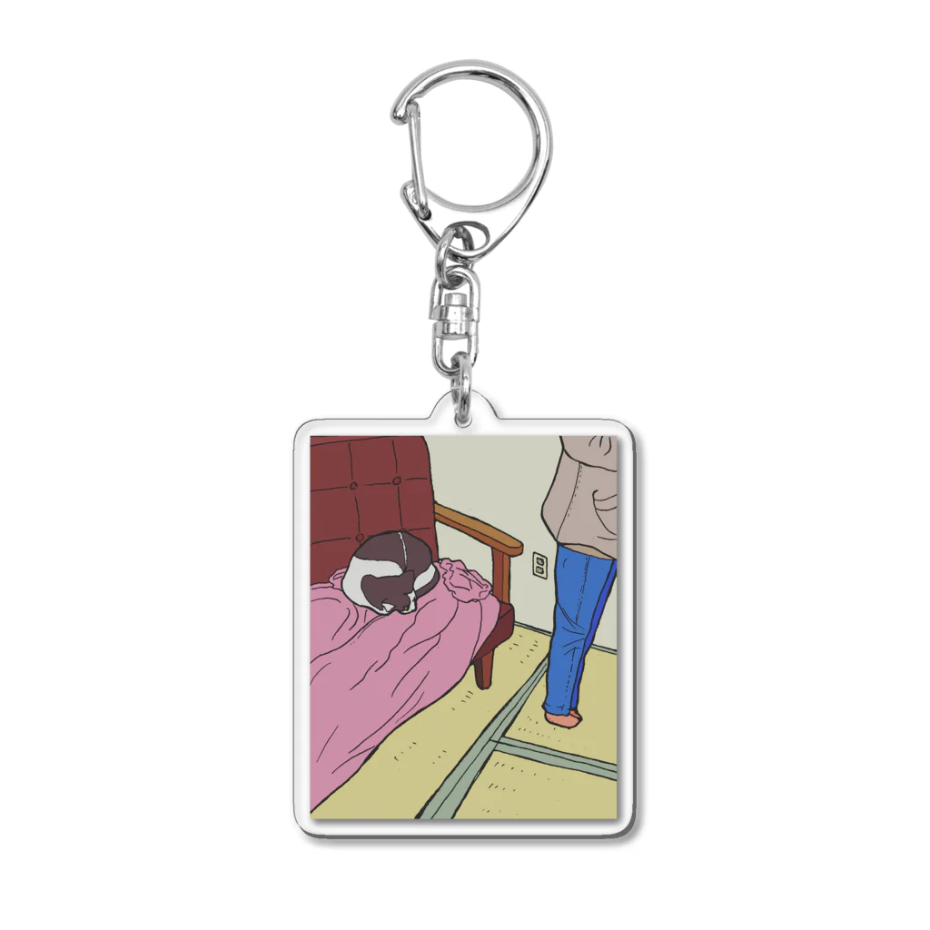 toru_utsunomiyaのソファーの猫 Acrylic Key Chain