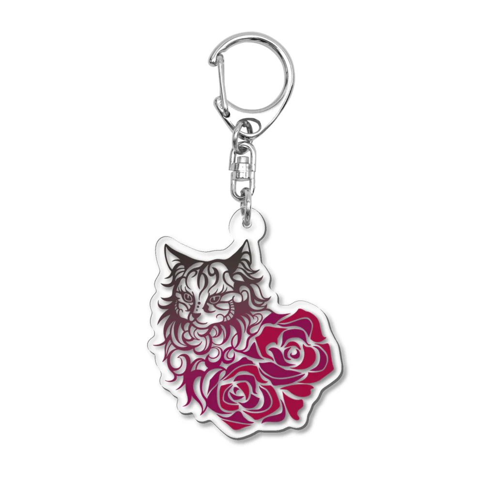 AddictCreateのWeegieRose Acrylic Key Chain