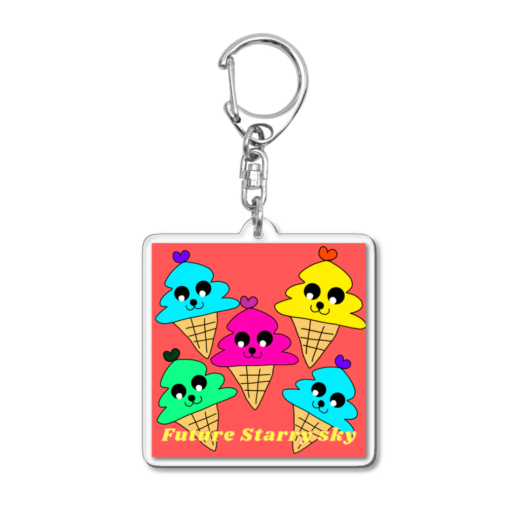 Future Starry Skyのソフトクリーム🍦 Acrylic Key Chain