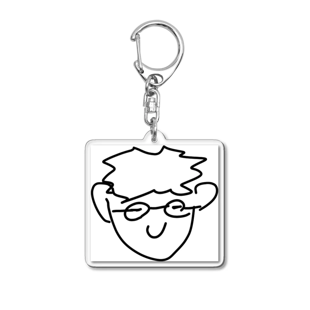 眼鏡の人の眼鏡の人 Acrylic Key Chain