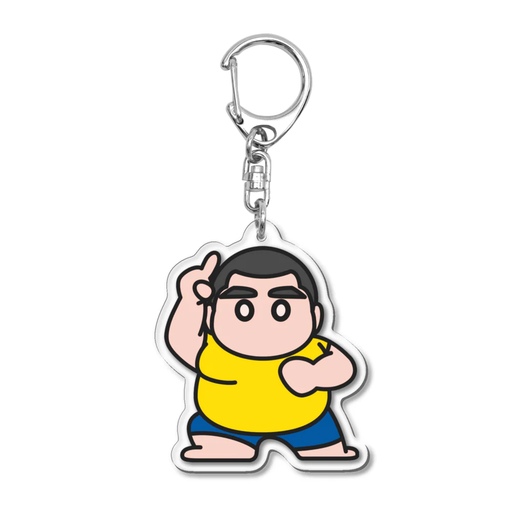 にくまる三兄弟のアクリルイラストカメオ Acrylic Key Chain