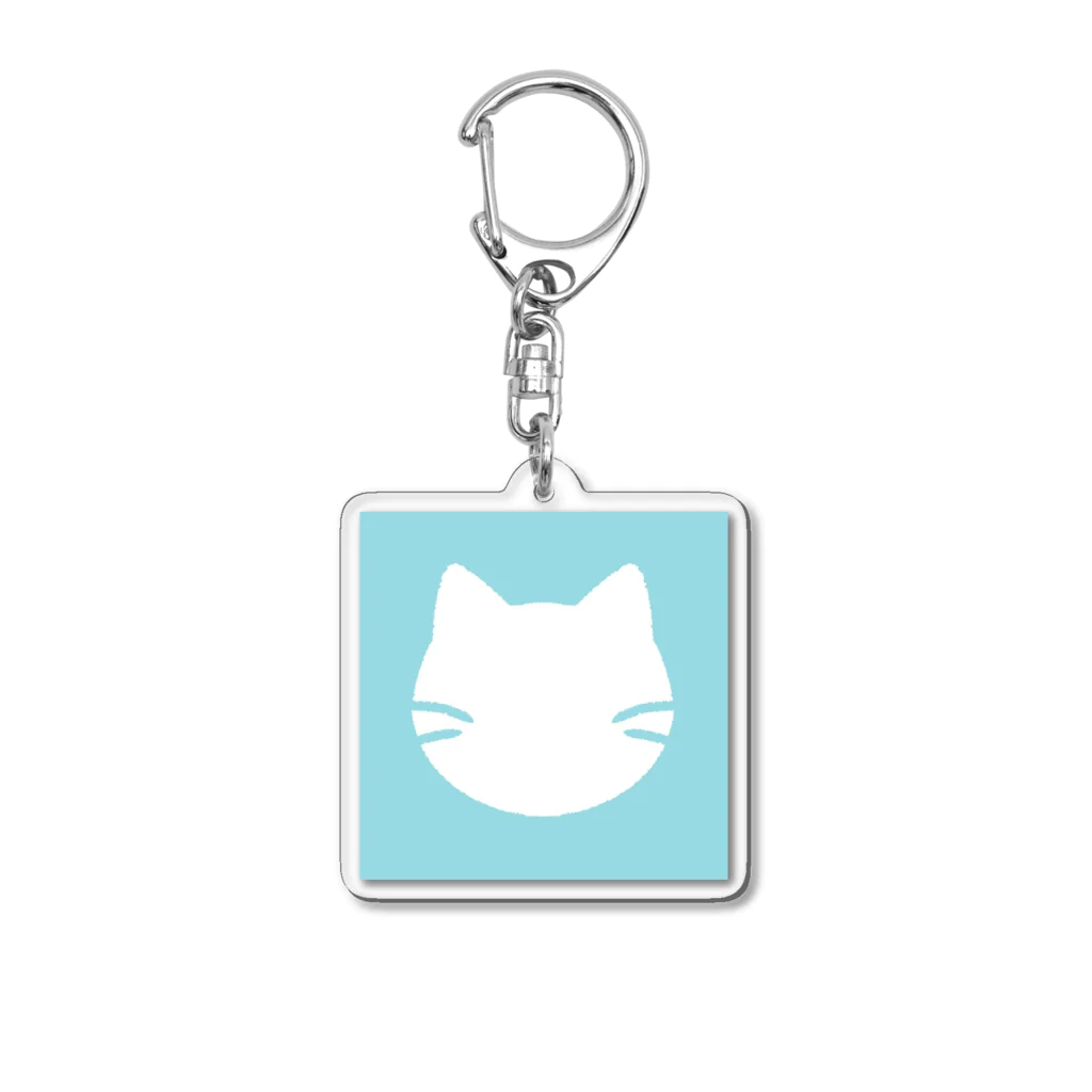 kurodaのみずいろねこ Acrylic Key Chain