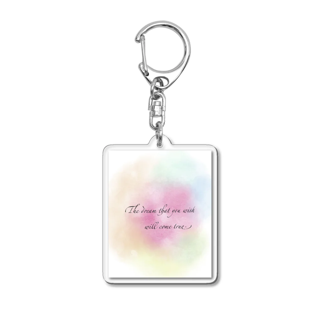 momo's shopの夢はきっと叶う Acrylic Key Chain