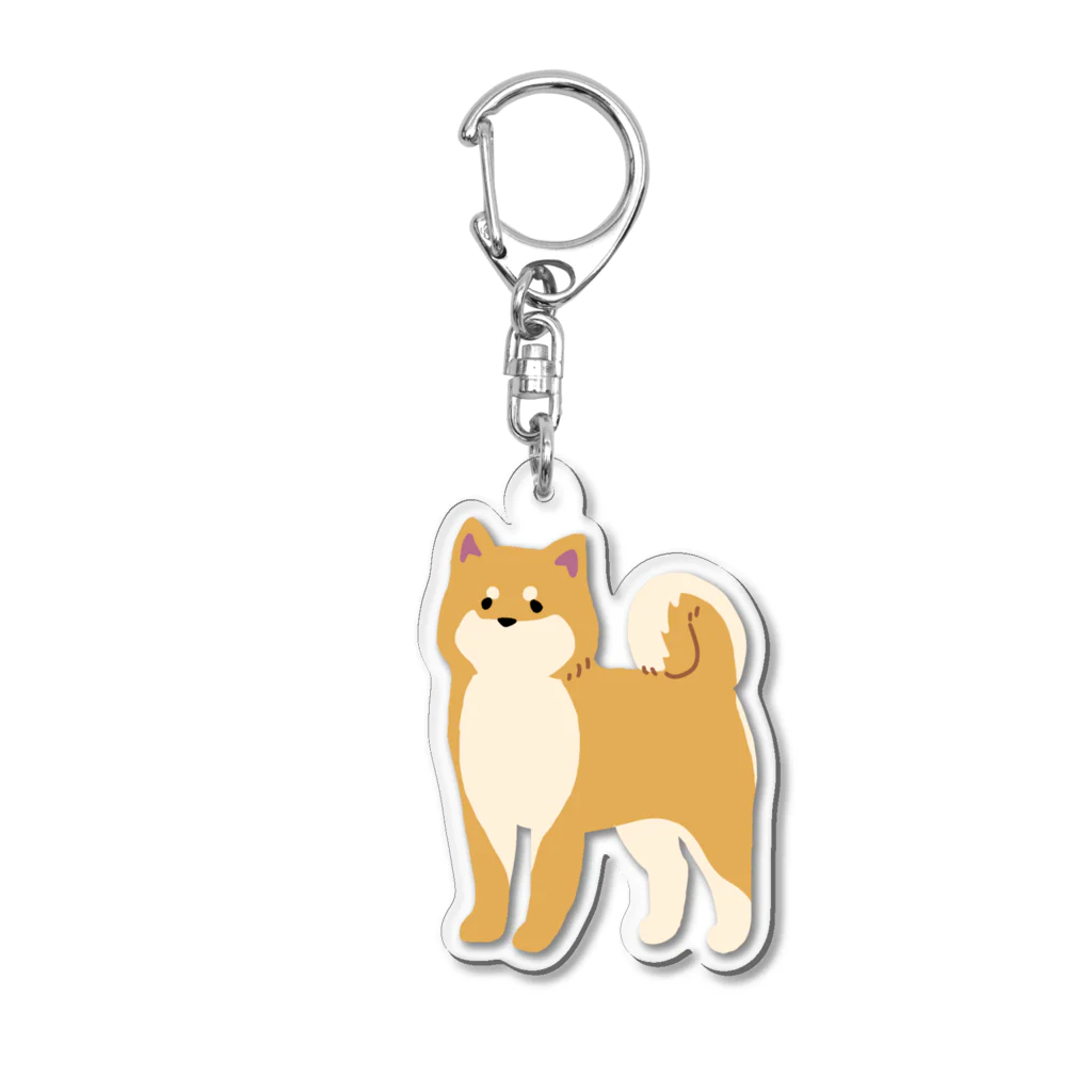 Kotetsu diary(SUZURI店)のゆるゆる柴犬 Acrylic Key Chain