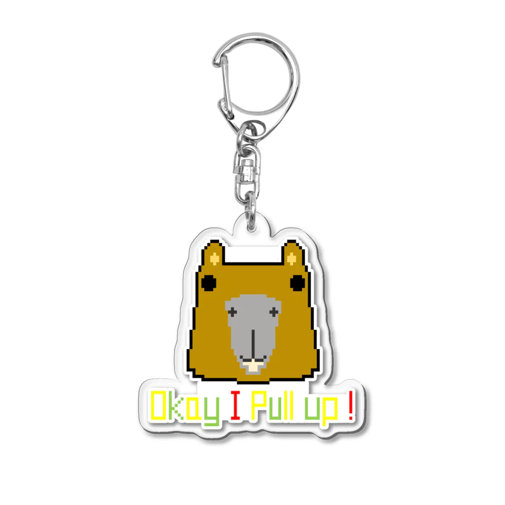 nu.のOk I Pull up!カピバラ Acrylic Key Chain