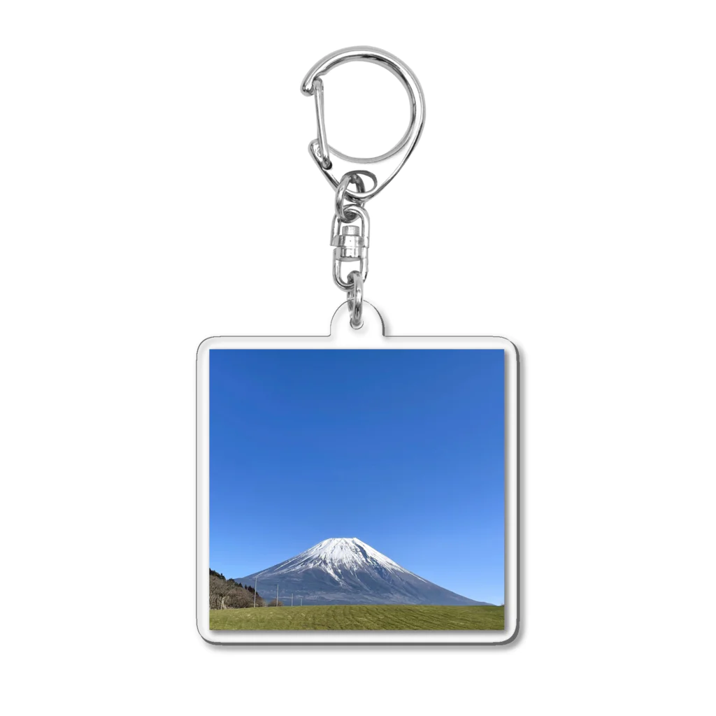 ふじやま😊の富士山 アクリルキーホルダー
