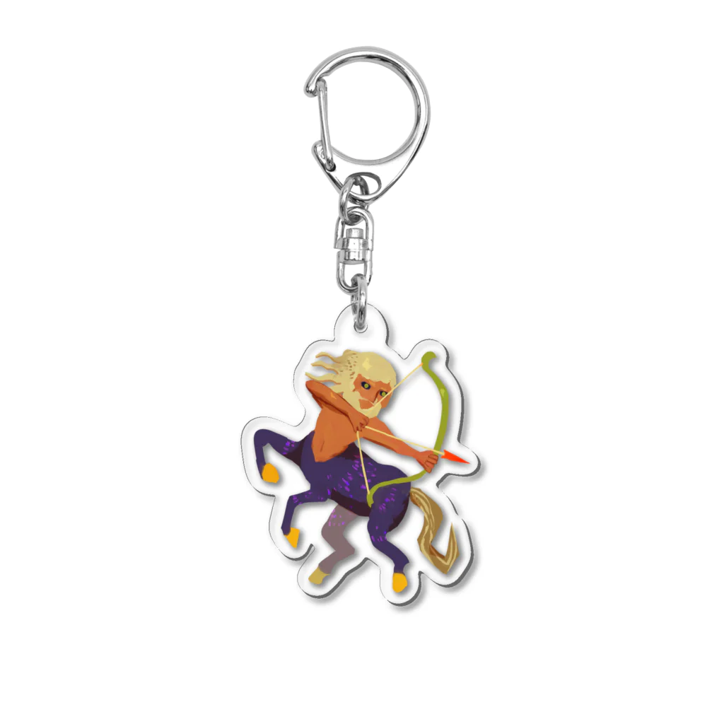 MOMOMOぴょんのショップの射手ちゃん Acrylic Key Chain