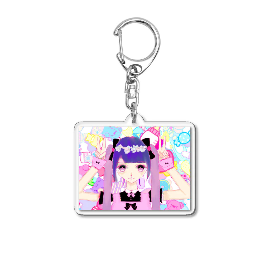 ぴよぴよ🐣🌷の鼻血ちゃん Acrylic Key Chain