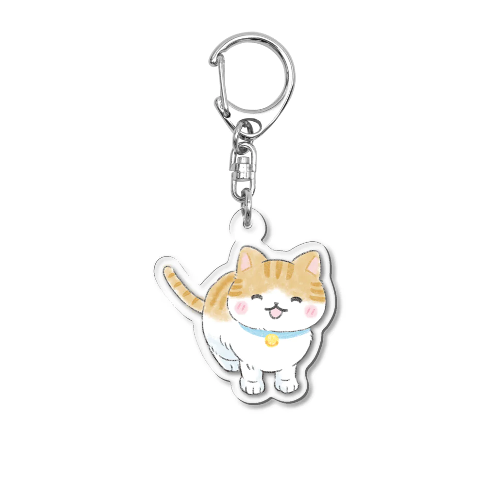 ねこたつ Official Shopのこたつ（シロキジ）キーホルダー Acrylic Key Chain