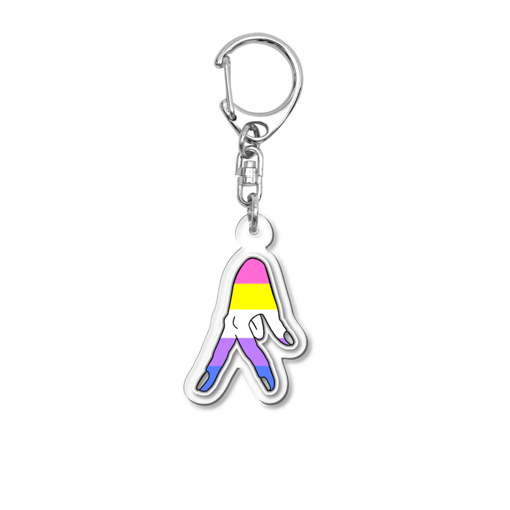 kashiwamochi-NBiの歩く　Bigender Acrylic Key Chain