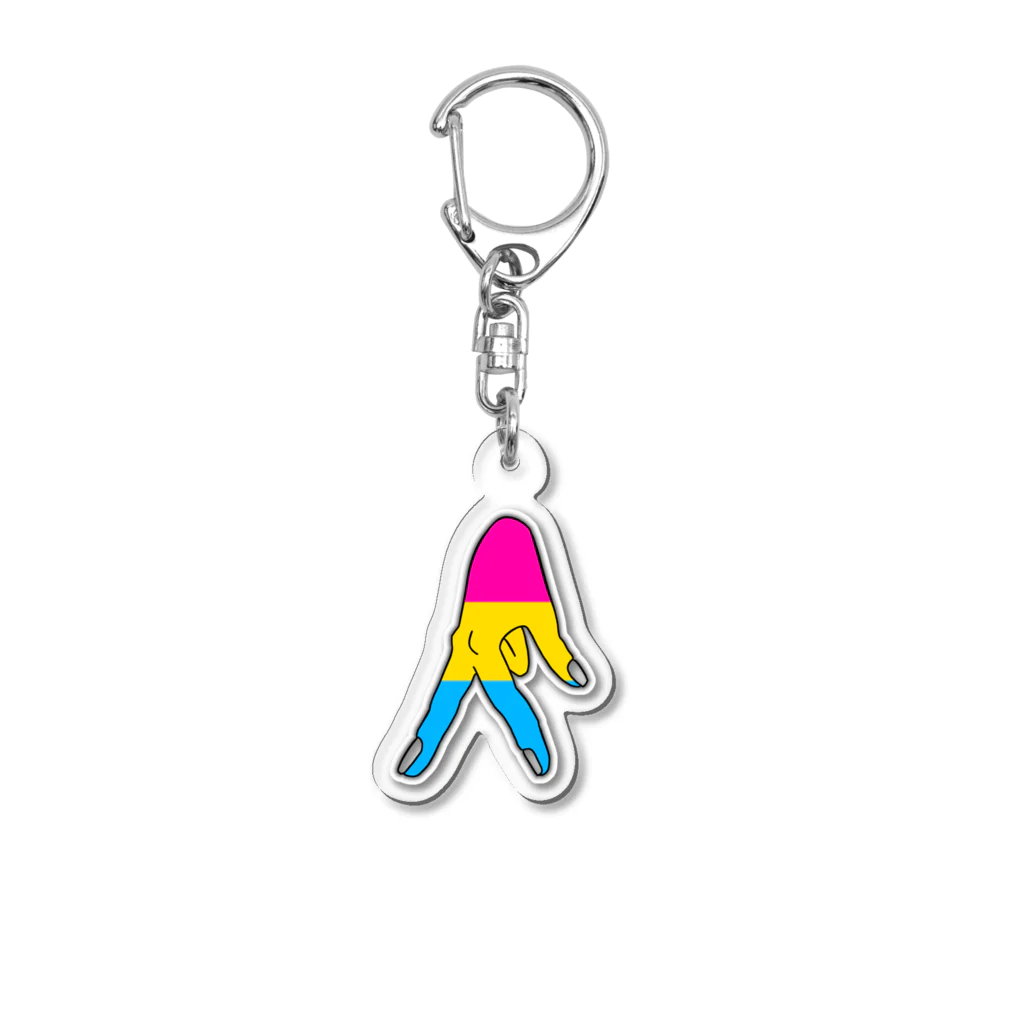 kashiwamochi-NBiの歩く　Pansexual Acrylic Key Chain